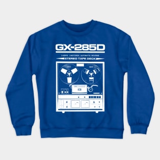 AKAI gx285 Reel to Reel Tape Recorder White Crewneck Sweatshirt